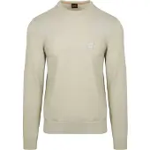 BOSS Pullover aus Baumwoll-Mix mit Logo-Patch Grösse M