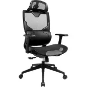 Sandberg 640-95, Universal-Gamingstuhl, 150 kg, Netz-Sitz, Netz-Rückenlehne, Schwarz, Schwarz