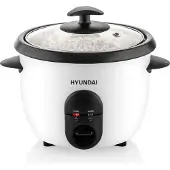 Hyundai Reiskocher HYURC100 I 365W I 800g Reis I vollautomatische Zubereitung I Antihaftbeschichtet I Keep Warm-Funktion I Sicherheitsverriegelung