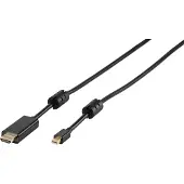Vivanco ViVancoMini DisplayPort - HDMI, 1,8 m, Mini DisplayPort, HDMI, Männlich, Männlich, Gold