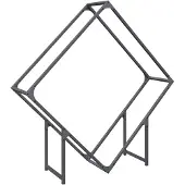 vidaXL Brennholzregal Anthrazit 100x25x100 cm Kaltgewalzter Stahl