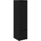 vidaXL Highboard Schwarz Eichen-Optik 29,5x34x119,5 cm Holzwerkstoff