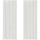vidaXL Voile Vorhänge mit Ösen 2 Stk. Weiß