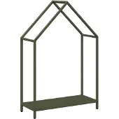 vidaXL Brennholzregal Olivgrün 60x25x90 cm Kaltgewalzter Stahl