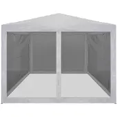 vidaXL Partyzelt mit 4 Mesh-Seitenwänden 4 x 3 m - Pavillons & Partyzelte