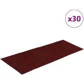 vidaXL Stufenmatten Selbstklebend 30 Stk. 60x25 cm Bordeauxrot Rechteckig