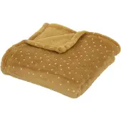 Atmosphera Plaid Flan brlngt ocker 75x100, ocker