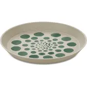Koziol Dessertteller "CONNECT MONSTERA DOTS", (Set), recycelbar + aus biozirkulärem Material, 20,5 cm