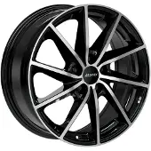 Alutec 16 Zoll Alufelge SINGA 16"x6,0" 4x100 PCD ET43 54,1mm Felge Schwarz Frontpoliert