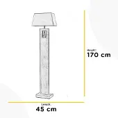 ONLI Stehlampe Miriel , Holz hell, für Wohn- / Esszimmer, Holz, Skandinavisch, Stehlampe