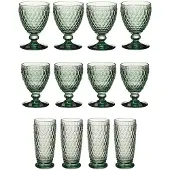 Villeroy & Boch Gläser-Set "Wein- & Longdrinkgläser Boston Coloured 12er Set" Spülmaschinenfest