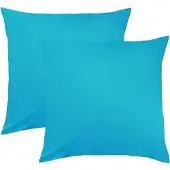 Bettwaren-Shop Single Jersey Kissenbezug Ulm 2er Pack 40x40 cm türkis