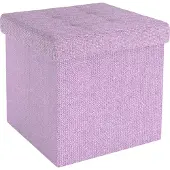 Intirilife Sitzhocker 38x38x38 cm in LOTUS ROSA