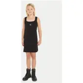 Calvin Klein Jeans Sommerkleid Badge IG0IG02471 Schwarz Regular Fit