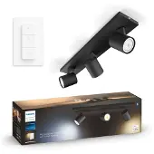 Philips Hue Runner Aufbauspot White Ambiance - 3 Spots - Schwarz + Dimmer