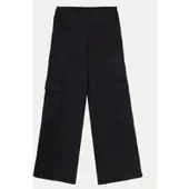 GUESS Stoffhose J4BB08 Z2V42 Schwarz Relaxed Fit