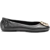 Tory Burch Ballerinas Minnie Travel Ballet With Metal Logo 50393 Schwarz 35