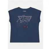 GUESS T-Shirt J5GI01 K6YW4 Dunkelblau Boxy Fit