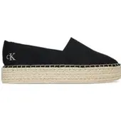 Calvin Klein Jeans Espadrilles Flatform Esdparille Mg/Hdw YW0YW01737 Schwarz