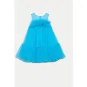 Abel & Lula Elegantes Kleid 5051 Türkisfarben Regular Fit