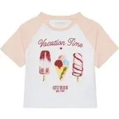 GUESS T-Shirt J5GI06 K8HM4 Weiß Boxy Fit
