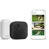 Amazon Blink Outdoor 4 - Netzwerk-Überwachungskamera - Außenbereich, Innenbereich - witterungsbeständig - Farbe (Tag&Nacht) - 1080p - Audio - drahtlos - Wi-Fi - mit Sync Module Core