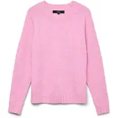 Vero Moda Rundhalspullover "VMDOFFY LS O-NECK BLOUSE GA NOOS" Materialmix, regular fit