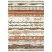 Floordirekt Indoor & Outdoor Teppich Rebel Bodenbelag für Terrasse Balkon & Wohnraum Braun 80x150 cm