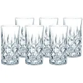 Nachtmann Longdrinkglas "Longdrinkgläser Noblesse 375 ml 6er Set transparent"