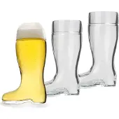 Stölzle Bierglas "Biergläser Stiefel 250 ml 3er Set transparent"