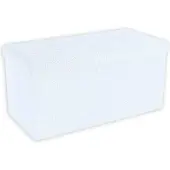 Intirilife Sitzbank 76x38x38 cm in SCHNEE WEIss