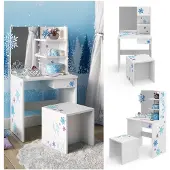 Vicco Kinder-Schminktisch Schneeflocke Weiß 54.8 cm, Model 34288
