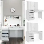 Vicco Schminktisch Sherry Weiß 120 cm, Model 33950
