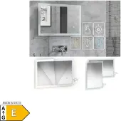 Vicco Badezimmerspiegel Weiß 60 x 40 cm, Model 38277