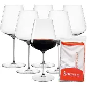Spiegelau Rotweinglas "Bordeauxgläser + Poliertuch Definition 750 ml 6er Set transparent"