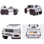 Es-toys Kinder Elektroauto Mercedes G63 AMG 6x6, EVA-Reifen, MP3, Fernbedienung