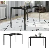 Vicco Esstisch Grand Schwarz 120 x 70 cm, Model 40744