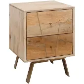 KADIMA DESIGN Nachtkonsole | Mango, 40x56x40cm, Schubladen | Gr.: onesize