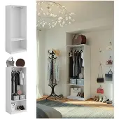 Vicco Kleiderschrank Elmo Weiß 80 x 200 cm, Model 50199