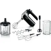 Bosch MFQ4885DE, Handmixer, Schwarz, Chrom, 1,4 m, Edelstahl, 575 W, 220-240 V