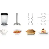Bosch MFQ4885DE, Handmixer, Schwarz, Chrom, 1,4 m, Edelstahl, 575 W, 220-240 V