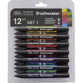 Promarker Brush Vibrant Tones 12er-Set + Blender