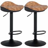 CLP 2er Set Barhocker Alisson - Höhenverstellbar Mit Fußstütze 360 Grad Drehbar - Tresenhocker Ergonomisch