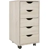 KADIMA DESIGN Rollcontainer, 5 Schubladen, MDF-Holz, Büro/Wohnzimmer - Stilvoller Stauraum