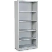 Ceha Büro- und Stahlaktenregal 92 cm Breite mit 5 Ordnerhöhen in RAL7035 (lichtgrau)