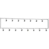 KADIMA DESIGN WANDGARDEROBE Metall Silber Modern mit 15 Haken