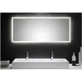 Posseik LED Spiegel 140x60 cm mit Touch Bedienung