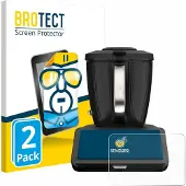 BROTECT 2x Für Vorwerk Thermomix TM7 Schutzfolie Displayschutz Display Schutz Folie Klar Transparent