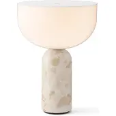 New Works Kizu Portable Tischleuchte Kunis Breccia - , Kizu, dimmbar, Beige, für Esszimmer, Marmor, Design