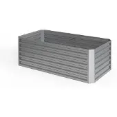 OK-Living Hochbeet Silber 180 x 60 cm, Model 29022